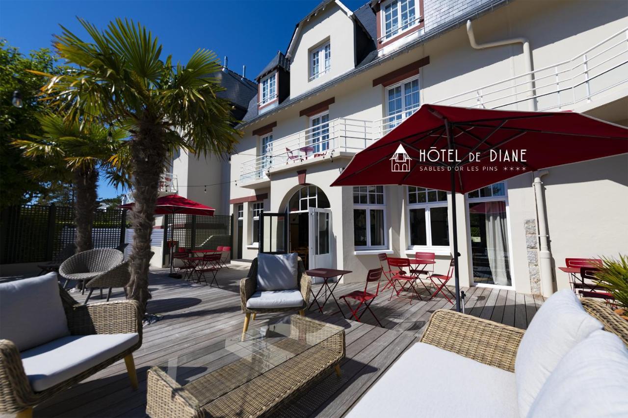 Sables-dʼOr-les-Pins Hotel De Diane מראה חיצוני תמונה